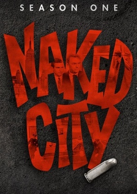 Naked City movie poster (1958) wood print