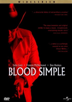 Blood Simple movie poster (1984) poster with hanger