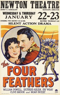 The Four Feathers movie poster (1929) wood print
