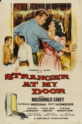 Stranger at My Door movie poster (1956) wood print