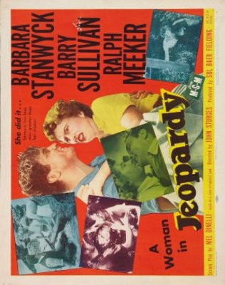 Jeopardy movie poster (1953) metal framed poster