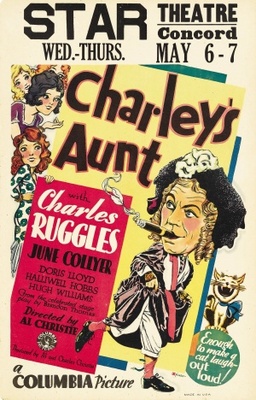 Charley's Aunt movie poster (1930) poster with hanger