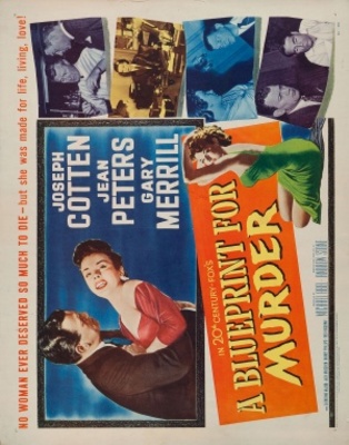 A Blueprint for Murder movie poster (1953) wooden framed poster