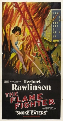 The Flame Fighter movie poster (1925) wooden framed poster