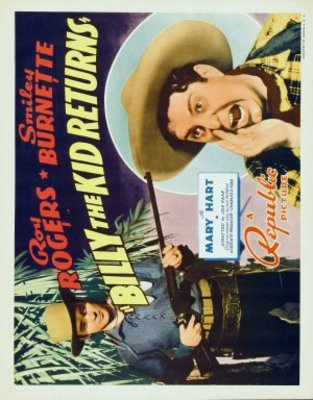 Billy the Kid Returns movie poster (1938) metal framed poster