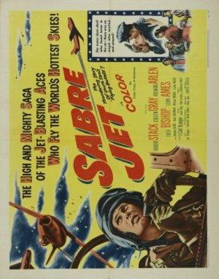 Sabre Jet movie poster (1953) wood print