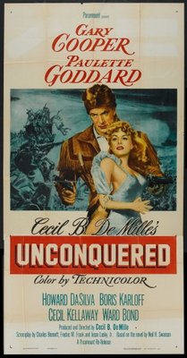 Unconquered movie poster (1947) t-shirt