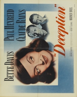 Deception movie poster (1946) wood print