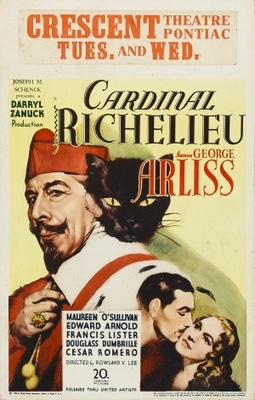 Cardinal Richelieu movie poster (1935) metal framed poster