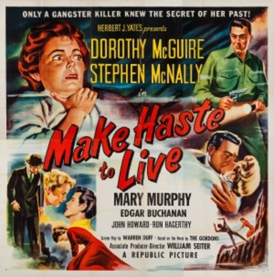 Make Haste to Live movie poster (1954) poster with hanger