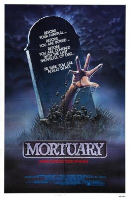 Mortuary movie poster (1983) tote bag
