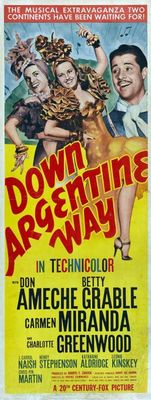Down Argentine Way movie poster (1940) wooden framed poster