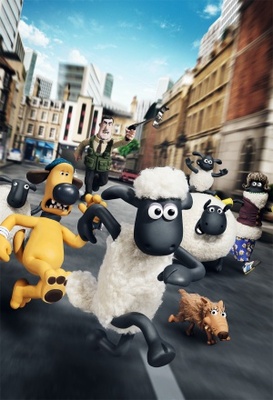 Shaun the Sheep movie poster (2015) wooden framed poster