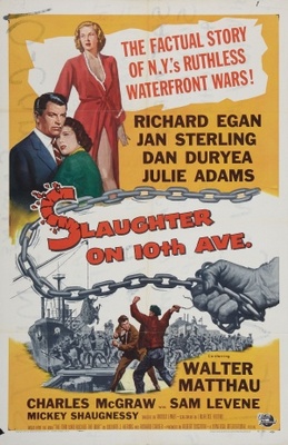 Slaughter on Tenth Avenue movie poster (1957) poster with hanger