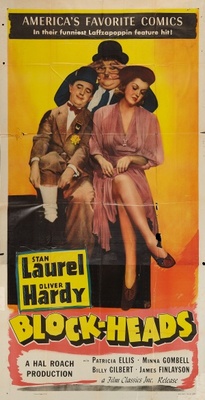 Block-Heads movie poster (1938) wooden framed poster