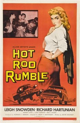 Hot Rod Rumble movie poster (1957) canvas poster