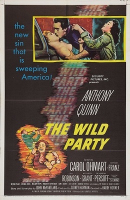 The Wild Party movie poster (1956) canvas poster