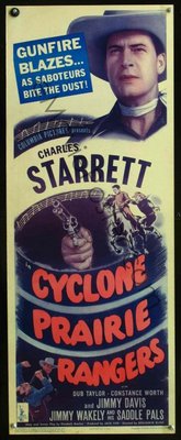 Cyclone Prairie Rangers movie poster (1944) wood print