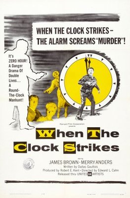 When the Clock Strikes movie poster (1961) Stickers MOV_6a091b19