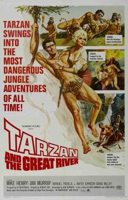 Tarzan and the Great River movie poster (1967) pillow
