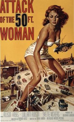 Attack of the 50 Foot Woman movie poster (1958) canvas poster