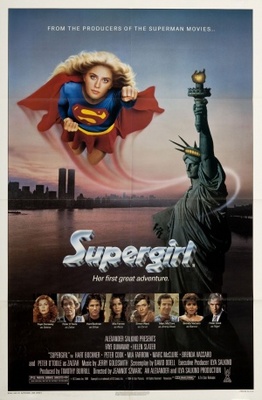 Supergirl movie poster (1984) pillow