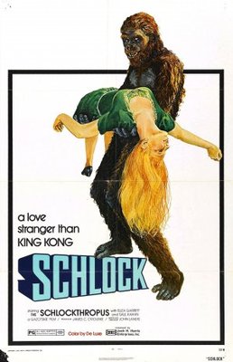 Schlock movie poster (1973) canvas poster