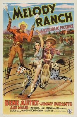 Melody Ranch movie poster (1940) metal framed poster