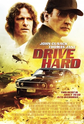 Drive Hard movie poster (2014) metal framed poster