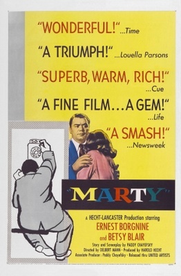 Marty movie poster (1955) Stickers MOV_6ae9d09b