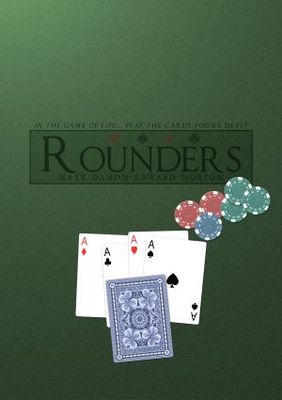 Rounders movie poster (1998) wood print