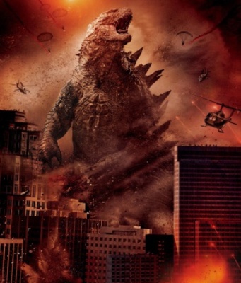 Godzilla movie poster (2014) Mouse Pad MOV_6b3cd41a