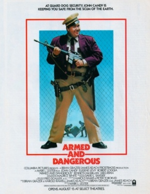 Armed and Dangerous movie poster (1986) poster with hanger