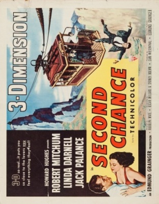 Second Chance movie poster (1953) wood print