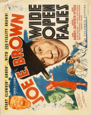 Wide Open Faces movie poster (1938) poster with hanger