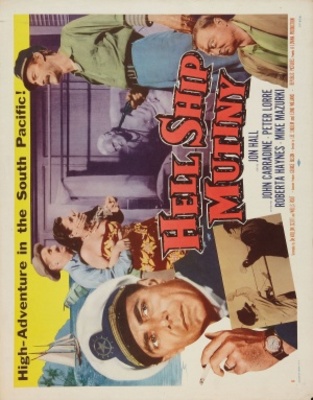 Hell Ship Mutiny movie poster (1957) wood print