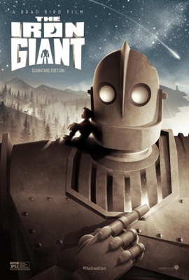 The Iron Giant movie poster (1999) wood print
