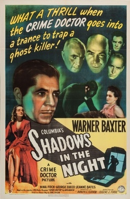 Shadows in the Night movie poster (1944) poster