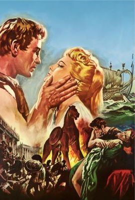 Helen of Troy movie poster (1956) wooden framed poster