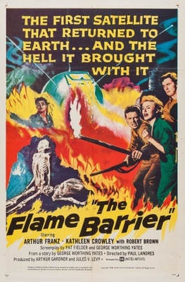 The Flame Barrier movie poster (1958) metal framed poster