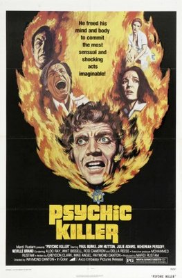 Psychic Killer movie poster (1975) metal framed poster