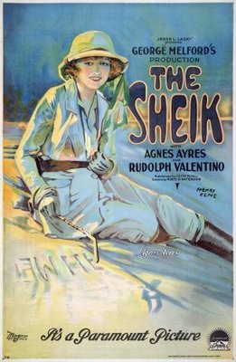 The Sheik movie poster (1921) metal framed poster