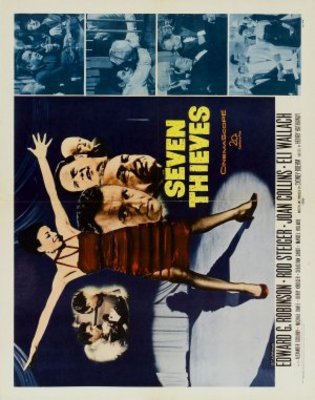 Seven Thieves movie poster (1960) mug