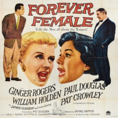 Forever Female movie poster (1954) wood print