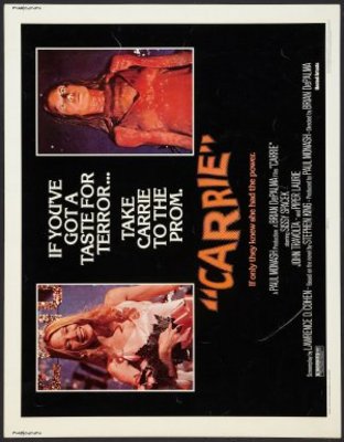 Carrie movie poster (1976) wooden framed poster