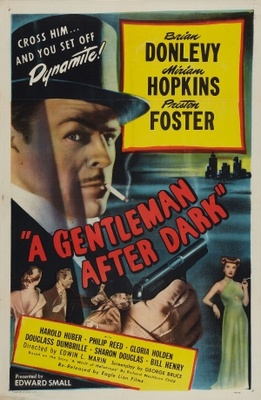 A Gentleman After Dark movie poster (1942) metal framed poster