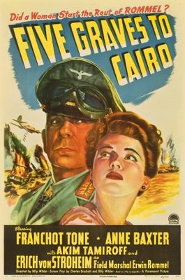 Five Graves to Cairo movie poster (1943) poster