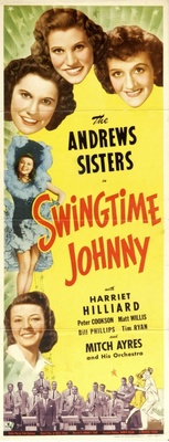 Swingtime Johnny movie poster (1943) canvas poster