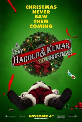 A Very Harold & Kumar Christmas movie poster (2010) Stickers MOV_6cb2b286