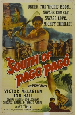 South of Pago Pago movie poster (1940) wood print
